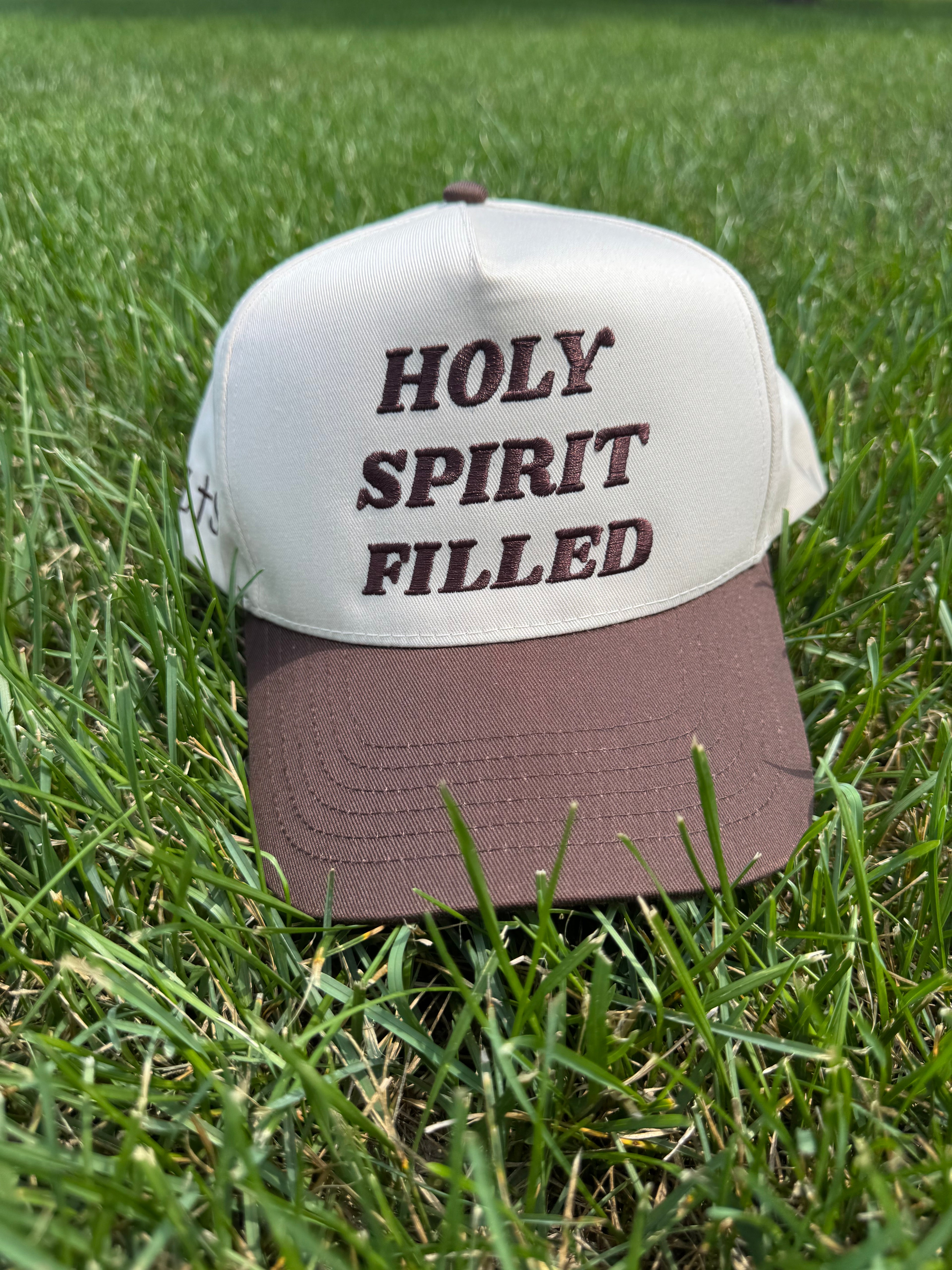 HOLY SPIRIT FILLED Espresso & Cream Hat