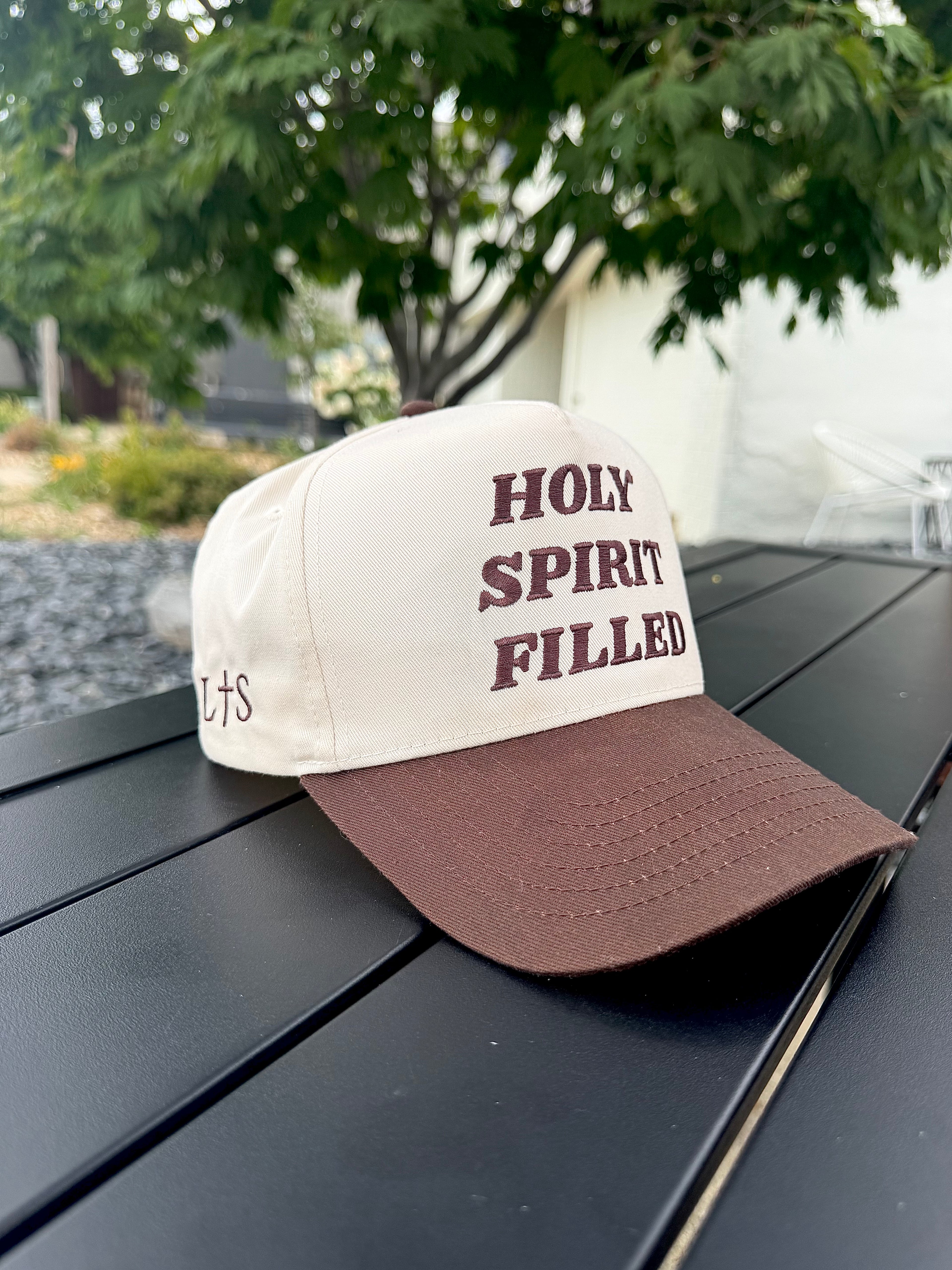 HOLY SPIRIT FILLED Espresso & Cream Hat