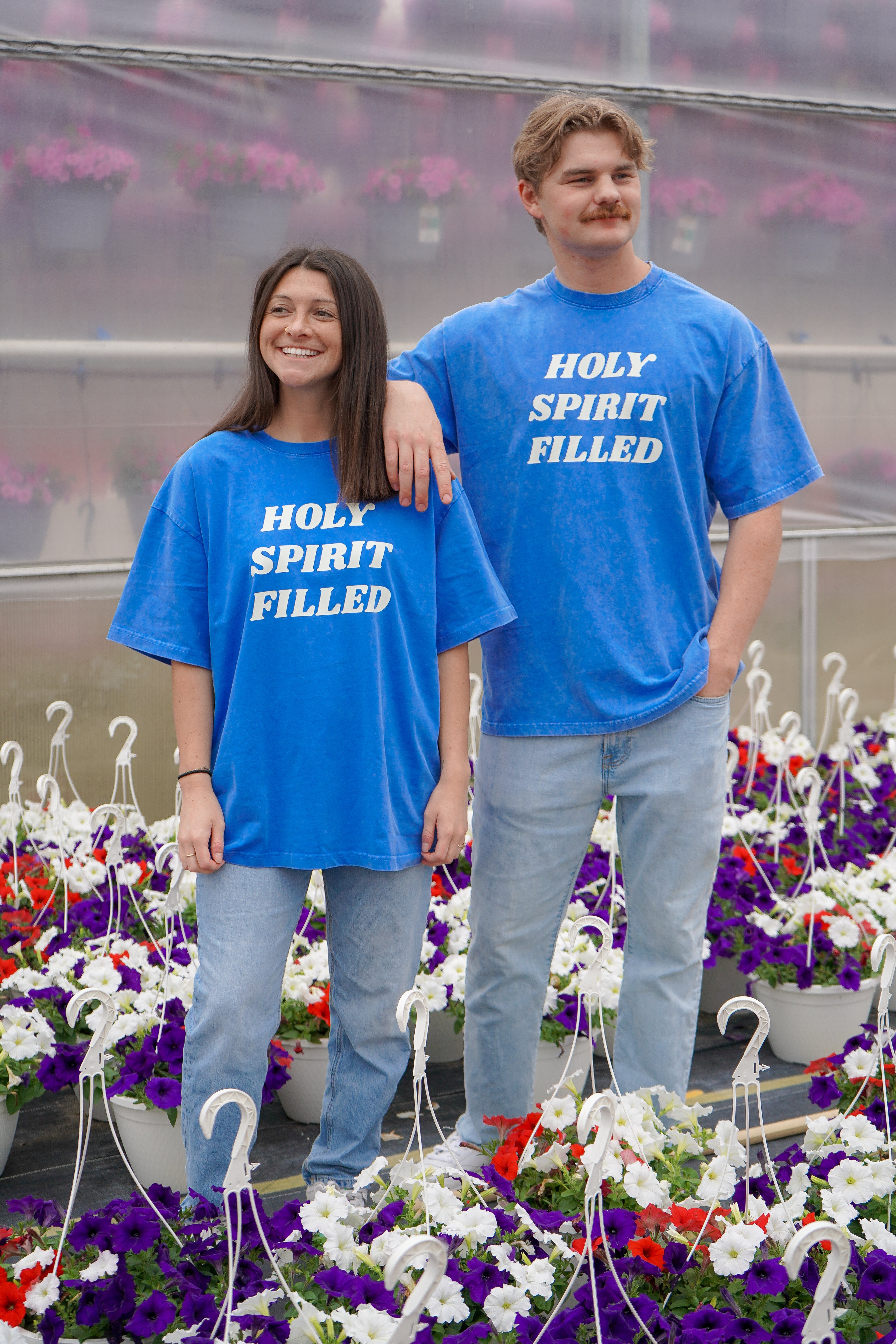 'HOLY SPIRIT FILLED' Oversized T-shirt