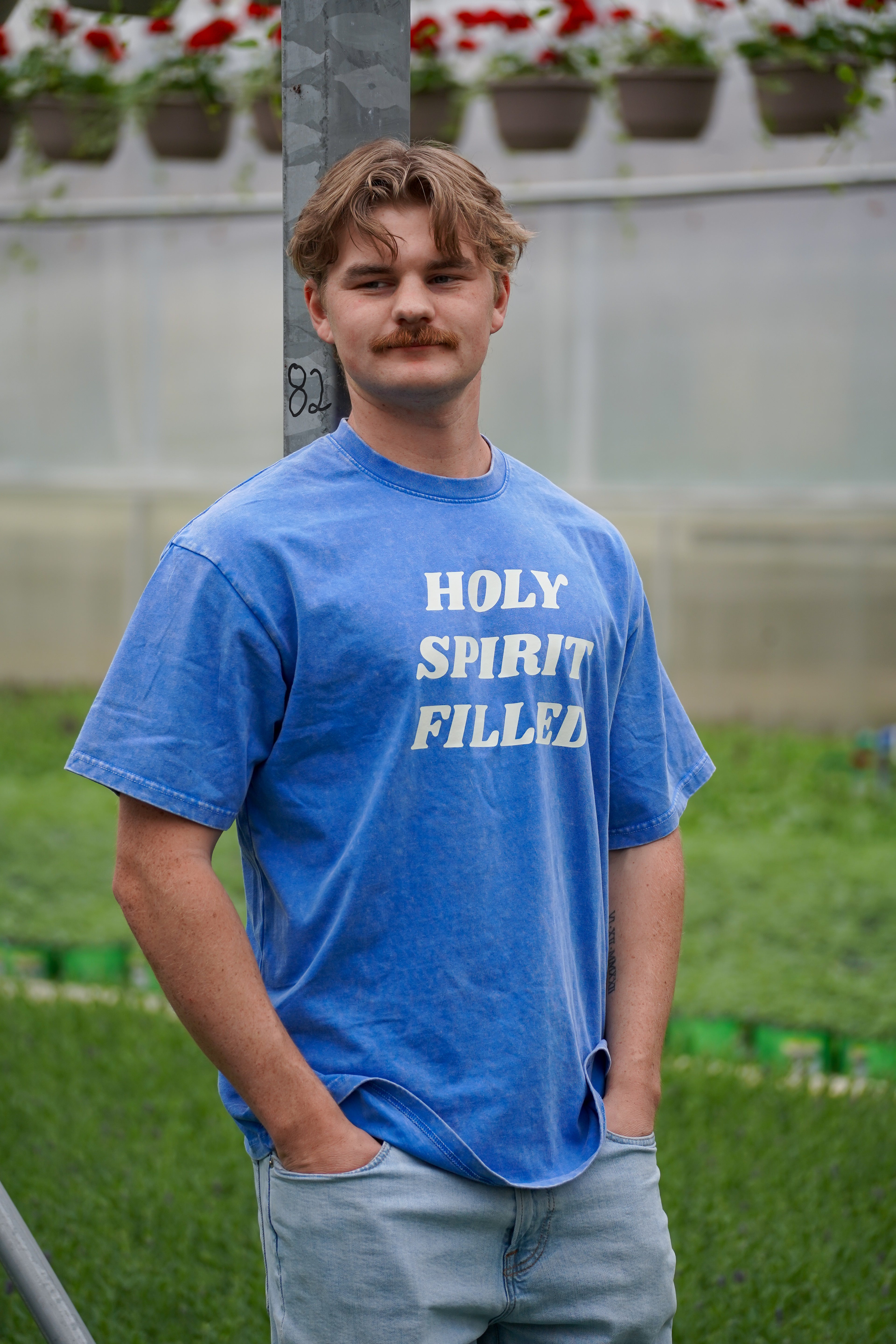'HOLY SPIRIT FILLED' Oversized T-shirt