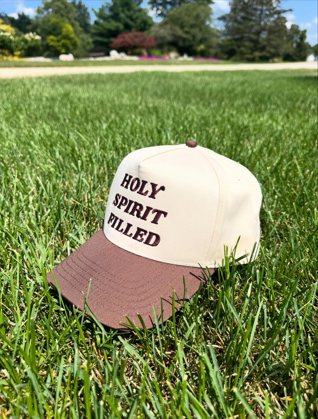 HOLY SPIRIT FILLED Espresso & Cream Hat